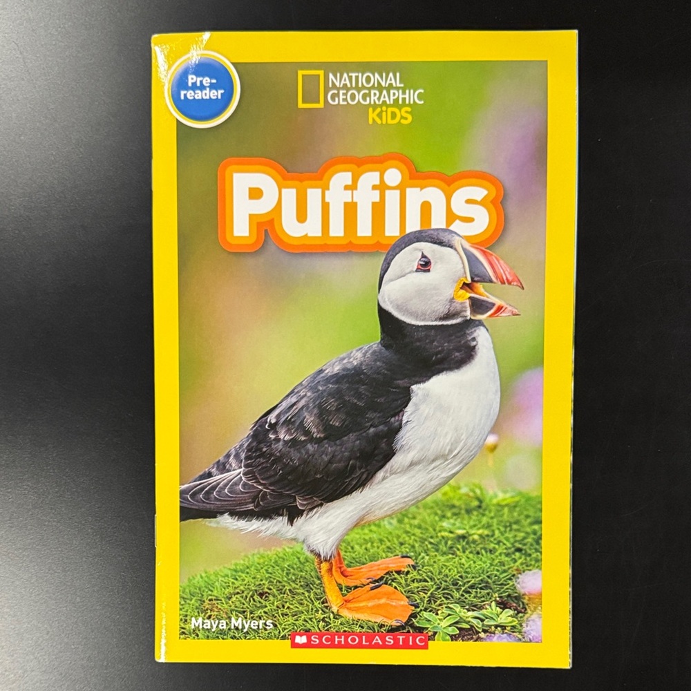 National Geographic Kids Pre-reader: Puffins - Softcover Children’s Book